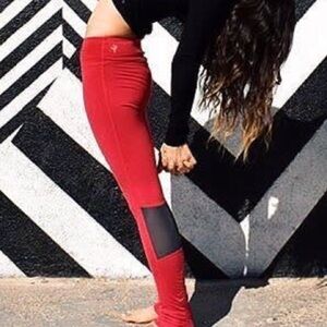 Cozy Orange Leggings - Color: Dark Pink - Size: M